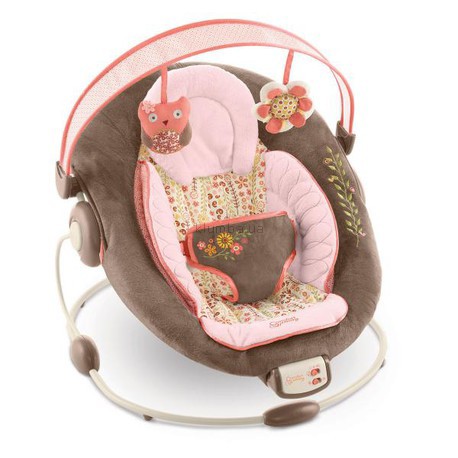 Детское кресло-качеля Bright Starts Comfort & Harmony Cradling Bouncer, Cinnabloom (7081) (Цветение корицы)