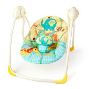 Детское кресло-качеля Bright Starts Sunnyside Safari Portable Swing (7117) «Солнечное сафари»