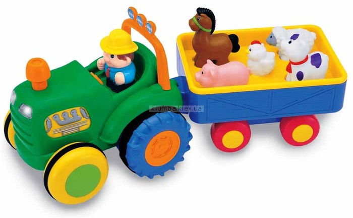 Детская игрушка Kiddieland Трактор с прицепом (24753)