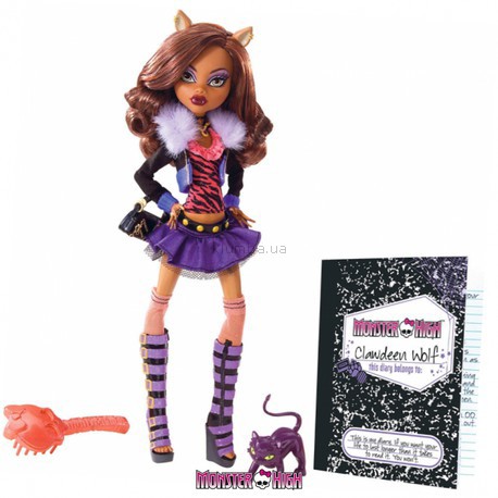 Детская игрушка Mattel Клодин Вульф, Базовые куклы Monster High 