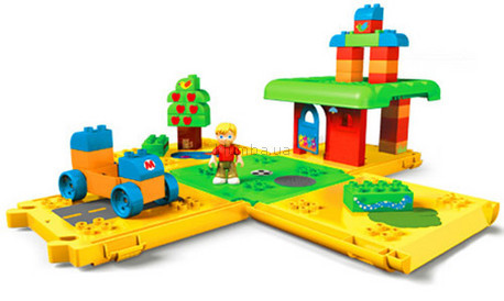 Детская игрушка MEGA Bloks Набор в ведерке Домик