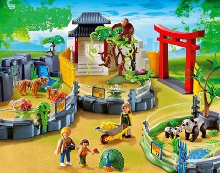 Детская игрушка Playmobil Вольер с азиатскими животными