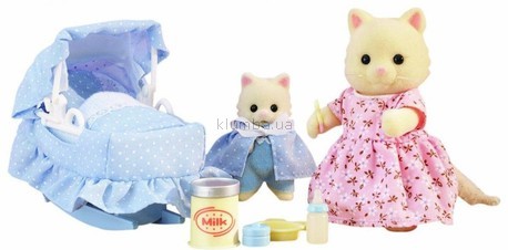 Детская игрушка Sylvanian Families Мама с малышом и колыбелькой