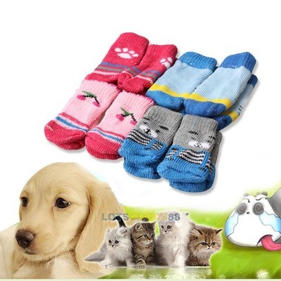 Одежда для животных носки для кошек собак фото №1