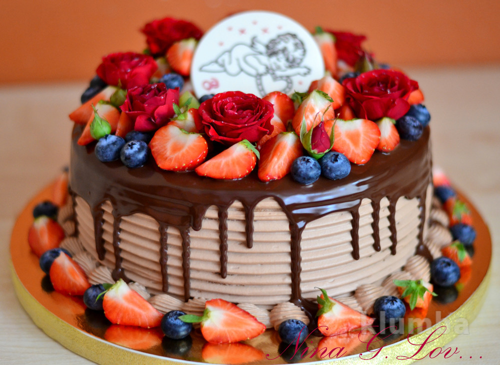 Фото с тортом на день рождения