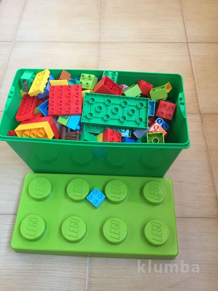 Коробка пластиковая lego duplo для хранения конструктора фото №1