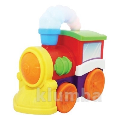 Развивающая игрушка -музыкальный паровоз (на колесах, свет, звук) фото №1