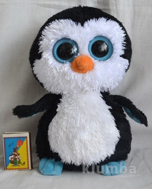 Ty глазастик мягкая игрушка с большими глазами пингвин пингви мальчик фото №1
