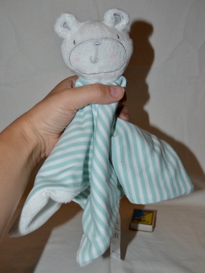 Фирменный комфортер полотенечко салфетка игрушка мишка медведь слюновпитывающее мягкое фото №1