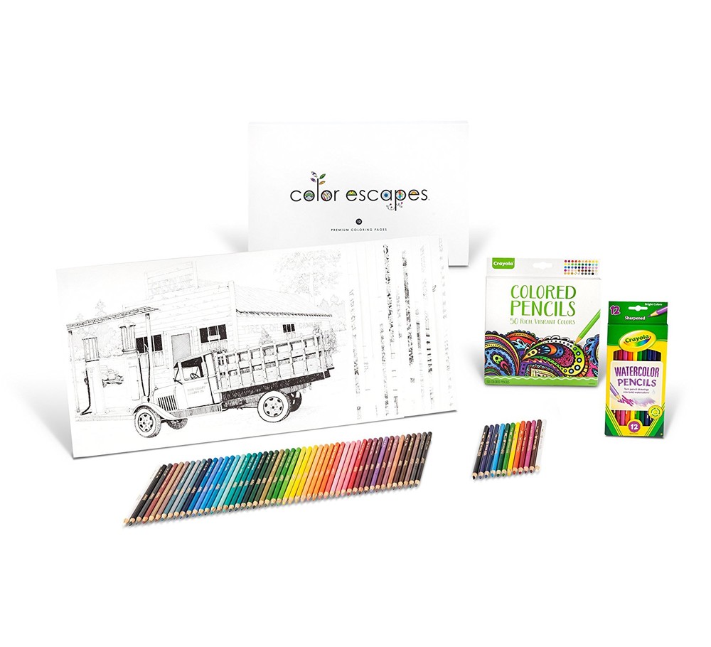 Crayola color escapes розмальовки & олівець kit фото №1
