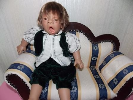 Мальчишка "кривляка" 1993г.германия.характерная кукла фото №1