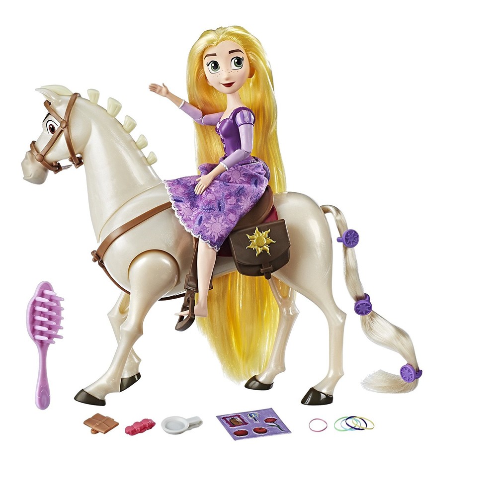 Кукла принцесса Рапунцель и конь Максимус