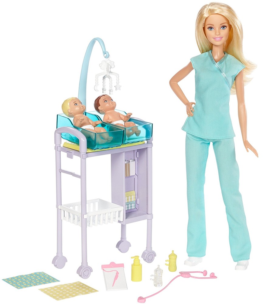 Barbie барби детский доктор dvg10 baby doctor playset фото №1