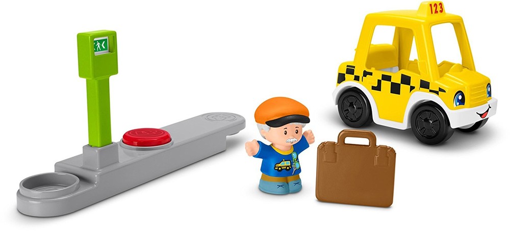 Fisher-price такси на маршрутах раян little people going places taxi фото №1