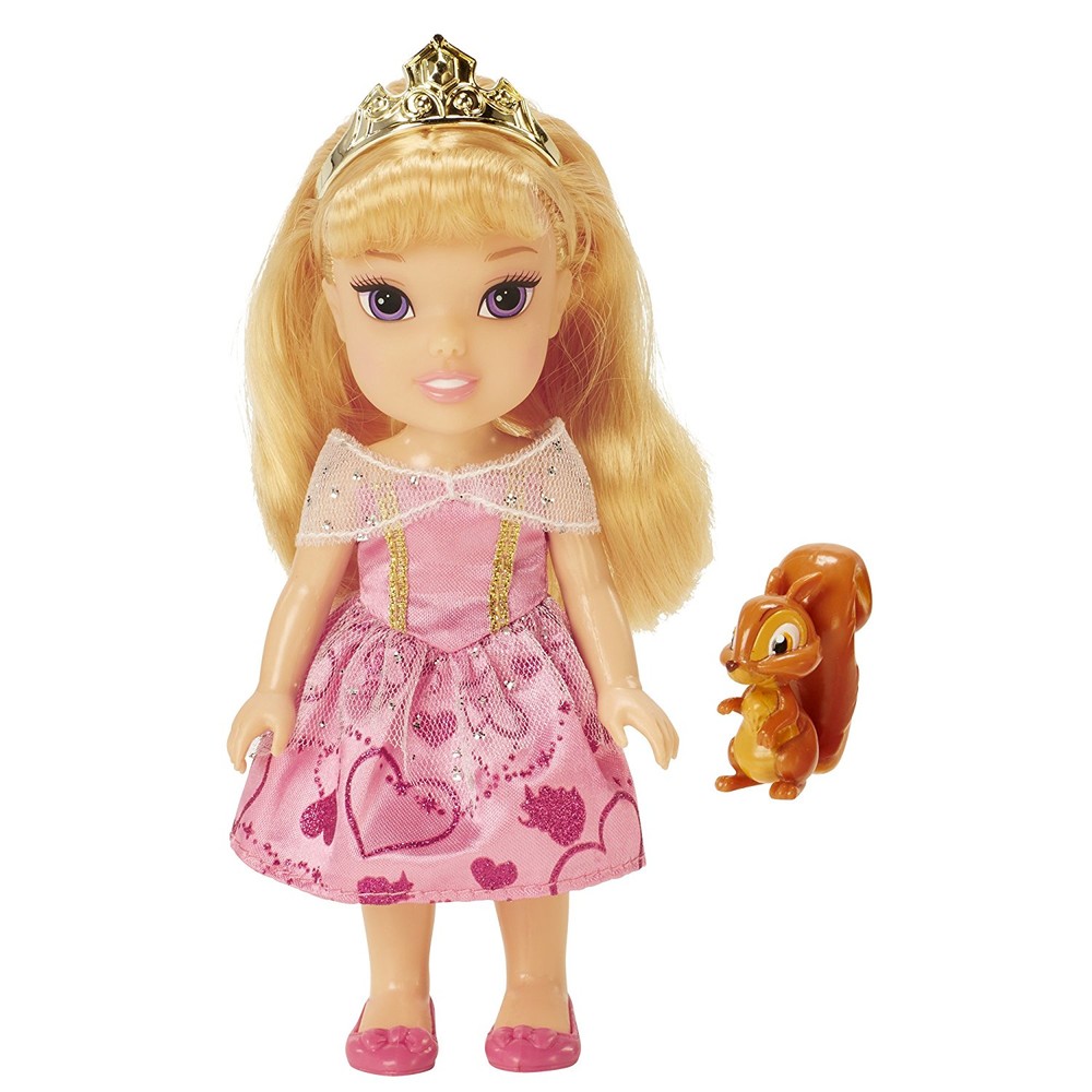 Disney кукла малышка аврора с белочкой princess petite aurora 6 doll with squirrel фото №1