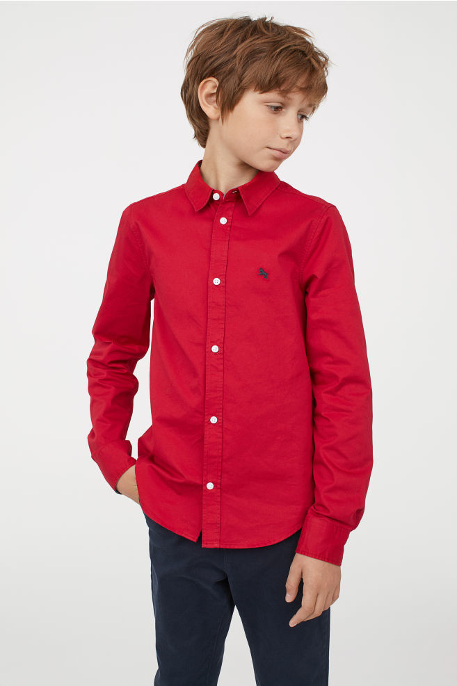 Красная рубашка на мальчика