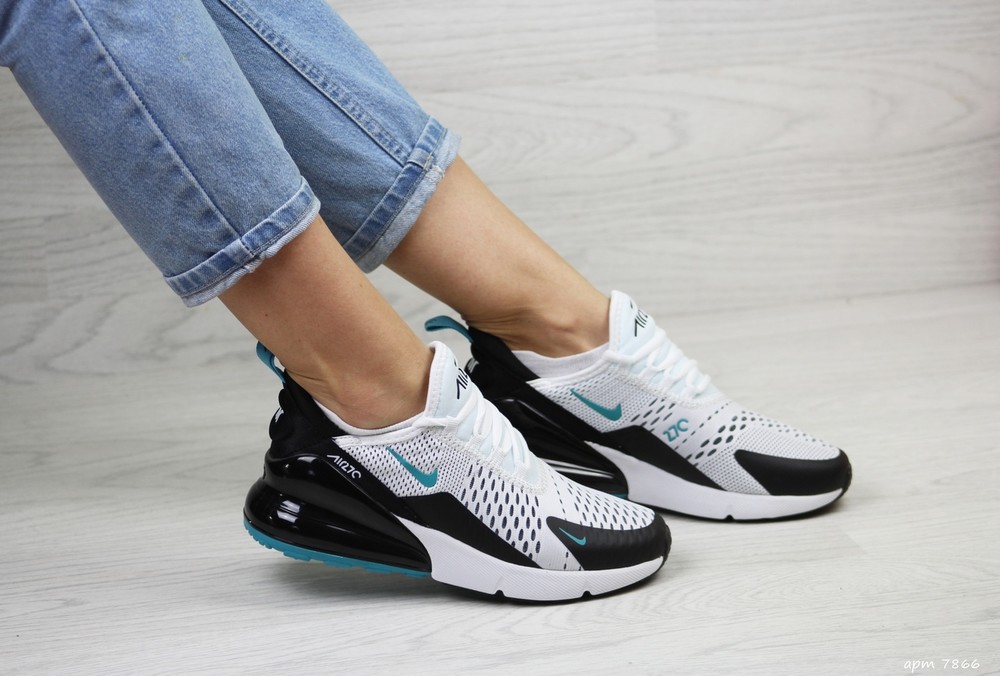 Кроссовки nike air ремонт. Nike Air Max 270 черные с белым. Найк АИР Макс 270 женские. Nike Air Max 270 черно белые. Nike Air Max 270 бирюзовые.