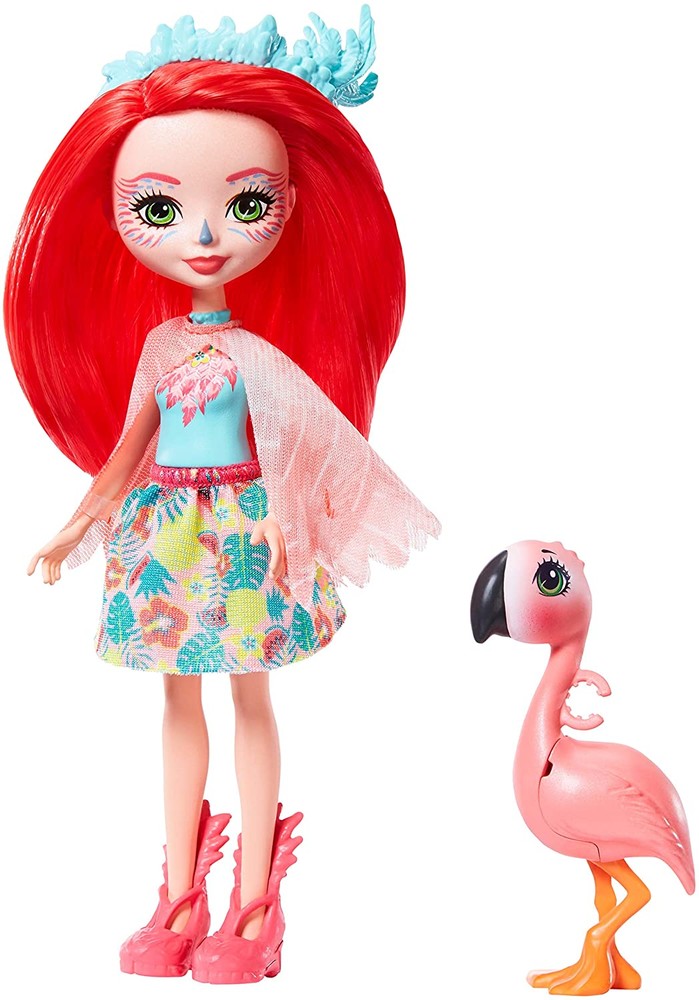 Enchantimals фламинго фенси флэминг и свош gfn42 fanci flamingo doll swash figure фото №1