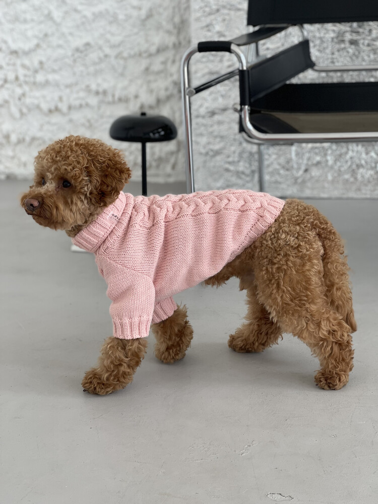 Одежда для собак свитер для собак и котов розовый унисекс фото №1