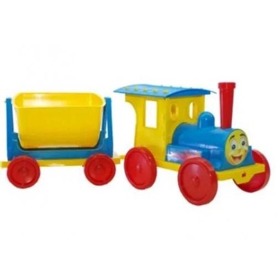 Поїзд-конструктор 1 прицеп 013115/013117ШТ голубий