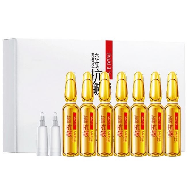 Сыворотка с гексапептидом против морщин в ампулах six peptides 7шт по 2 мл images фото №1