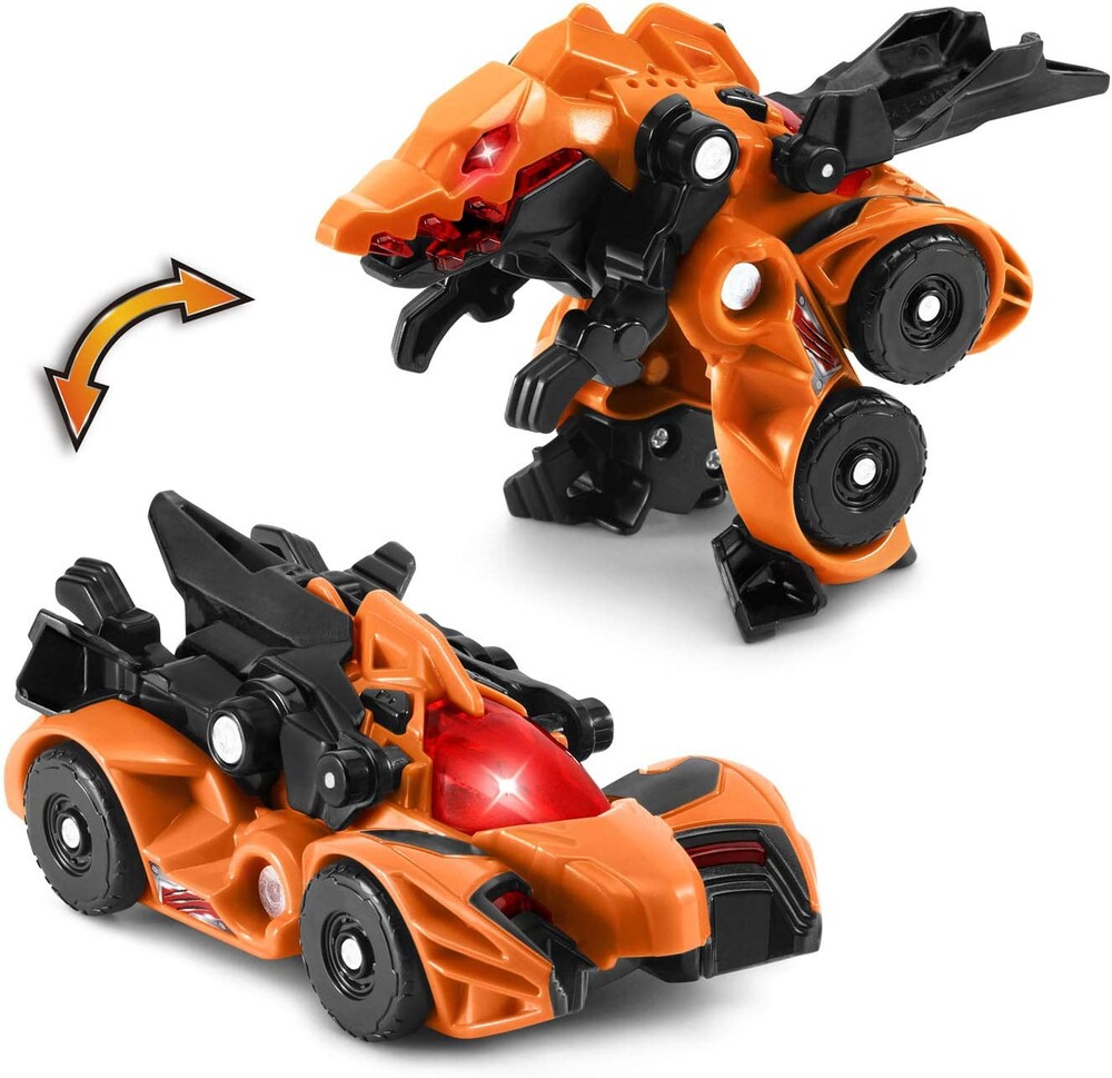 Vtech машинка трансформер динозавр спиносаурус 80-520860 switch and go spinosaurus race car фото №1