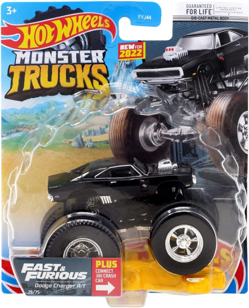 Hot wheels monster jam trucks fast furious dodge charger внедорожник джип 1 к 64 фото №1