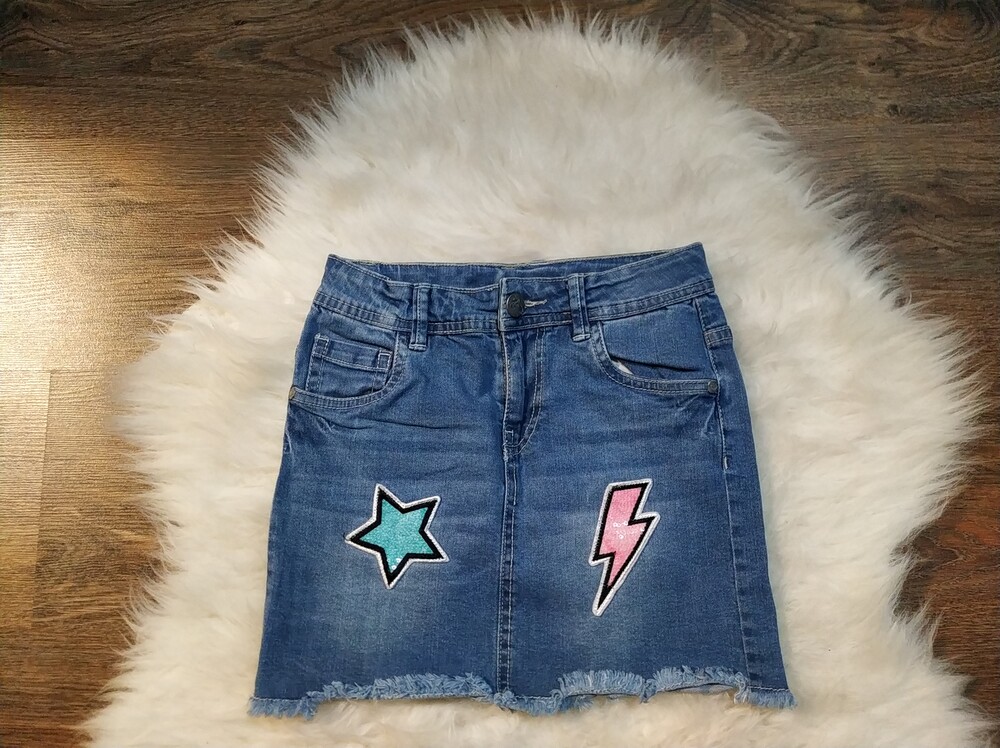 Стильні,фірмові,джинсові спіднички для дівчинки 8-9 років-y.f.k. фото №2