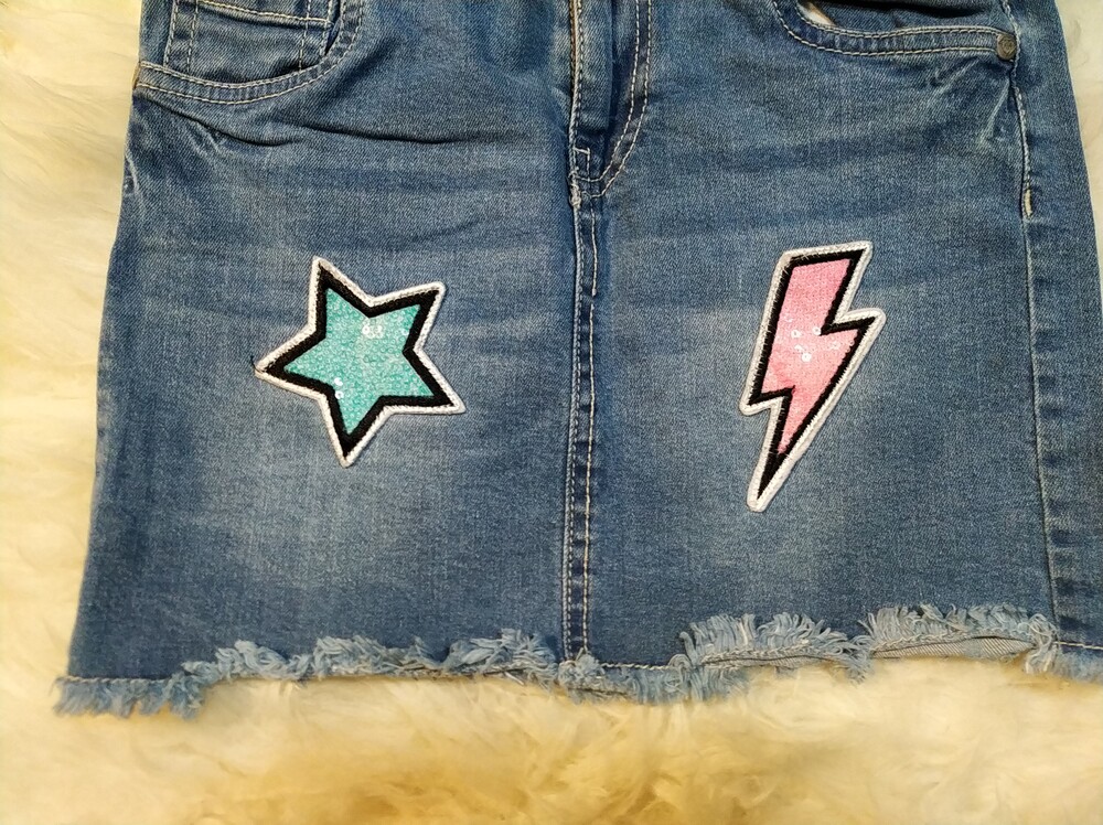 Стильні,фірмові,джинсові спіднички для дівчинки 8-9 років-y.f.k. фото №3