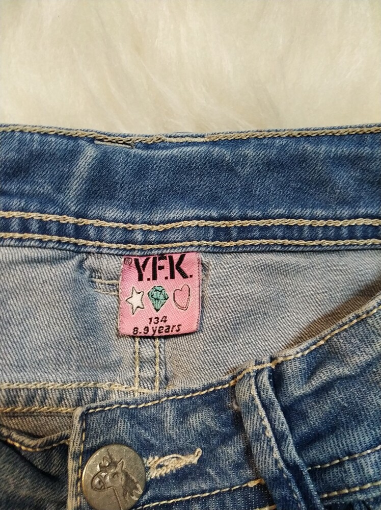 Стильні,фірмові,джинсові спіднички для дівчинки 8-9 років-y.f.k. фото №4