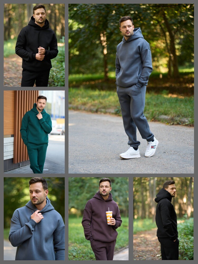 Теплий флісовий чоловічий костюм enigma fleece преміальної якості фото №1