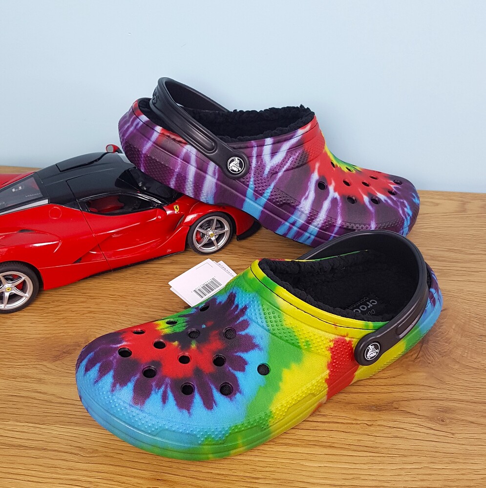 New tie dye crocs online