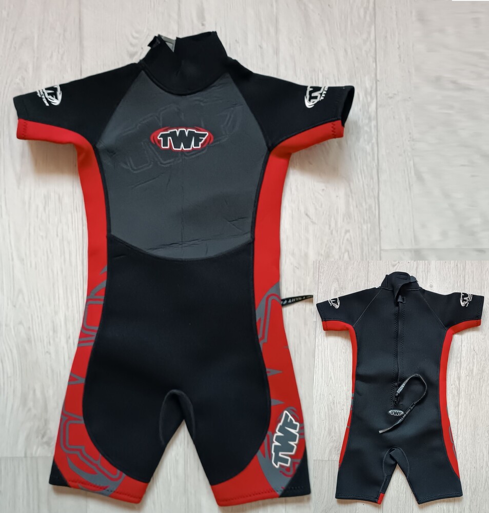 10-11 twf tesco kids shortie wetsuit k11 плавання короткий гідрокостюм серфінг фото №1