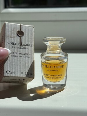 Voile d'ambre secrets d'essences yves rocher миниатюра 5 мл Парфюм "амбровая вуаль" винтаж