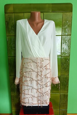 Нова вечірна святкова сукня з блискітками ChicMe. Розмір - S,M.