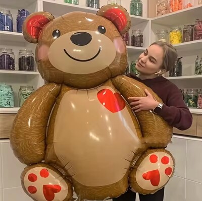 Велика повітряна фольгована куля "Ведмедик"