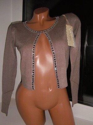 Тм Anne! Кашемірова кофтинка-болеро, колір мокко