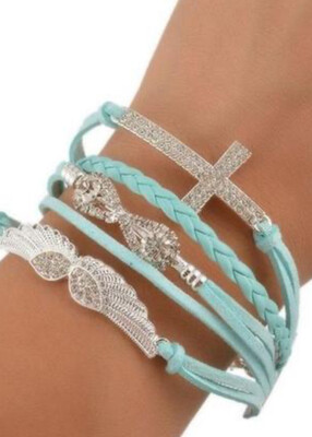 Браслет плетенный Бесконечность, Крылья